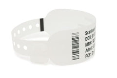 Identification Wristband ScanBand® Plastic Clasp  ID WRIST SOFTBAND THERMAL CLASP CLSR WHT 1" (400/BX) MK-1227935