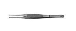 Tissue Forceps Aesculap® Adson 7 Inch Length OR / Surgical Grade Stainless Steel NonSterile NonLocking Thumb Handle Straight Delicate, 1 X 2 Teeth EACH MK-1227947