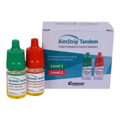 Diabetes Management / Lipids Control Set AimStrip® Tandem Total Cholesterol Level 1, 2 2 X 3 mL EACH MK-1227972