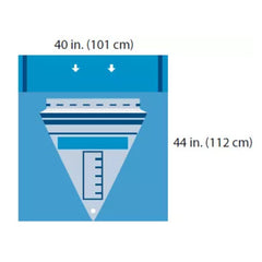 Obstetrics / Gynecology Drape Cardinal Under Buttocks Drape 40 W X 44 L Inch Sterile W/FLUID CONTROL (20/CS) MK-1228743