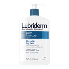 Hand and Body Moisturizer Lubriderm® Daily Moisture 16 oz. Pump Bottle Unscented Lotion MK-1228791