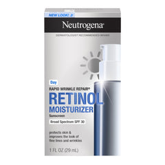 Facial Moisturizer with Sunscreen Neutrogena® Rapid Wrinkle Repair® 1 oz. Pump Bottle Unscented Lotion  CRM RAPID WRINKLE MOISTURIZER SPF30 1OZ MK-1228808