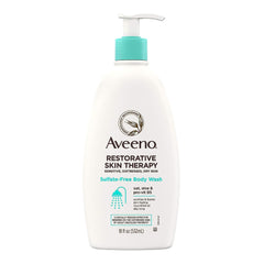 Body Wash Aveeno® Restorative Skin Therapy Liquid 18 oz. Pump Bottle Unscented MK-1228815