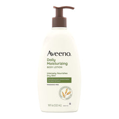 Hand and Body Moisturizer Aveeno® Daily Moisturizing 18 oz. Pump Bottle Unscented Lotion MK-1228826