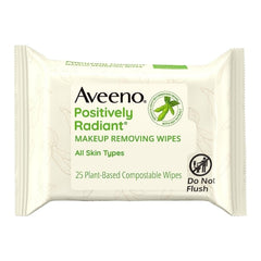 Makeup Remover Aveeno® Positively Radiant® Wipe Soft Pack Scented (25/PK) MK-1228831