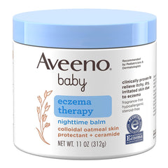Eczema Cream Aveeno® Baby Eczema Therapy Nighttime Balm 11 oz. Jar Unscented Ointment MK-1228855