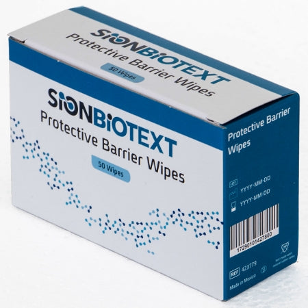 ConvaTec Skin Barrier Wipe SionBiotext Isopropyl Alcohol, Water, SD Ethanol -40, Vinyl Caprolactam/VP/Dimethylaminoethyl Methacrylate Copolymer Individual Packet NonSterile - M-1229311-465 | Bag of 50