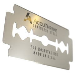 Surgical Prep Blade AccuThrive® For Surgical Prep Handles Double Edge NonSterile EDGES/STL (250/CT 20CT/CS) MK-1229843