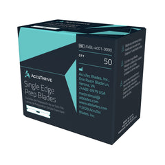 Surgical Prep Blade AccuThrive® For Surgical Prep Handles Single Edge NonSterile S/STL (5/CT 10CT/CS) MK-1229845