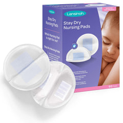 Nursing Pad Lansinoh® Stay Dry One Size Fits Most 3 Layer Fabric Disposable (60/BX 12BX/CS) MK-1230849