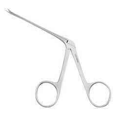 Alligator Forceps Centurion® 3-1/4 Inch Length Floor / Office Grade Stainless Steel Sterile NonLocking Finger Ring Handle Straight Micro, Serrated Tips CASE OF 20 MK-1230995