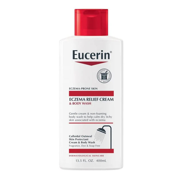 Body Wash Eucerin® Eczema Relief Cream 13.5 oz. Bottle Unscented MK-12 ...