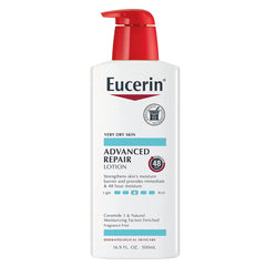 Hand and Body Moisturizer Eucerin® Advanced Repair 16.9 oz. Pump Bottle Unscented Lotion MK-1231885