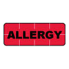 Identification Wristband Alert Bands® Alert Band Adhesive Closure Allergy RED (250/RL) MK-1233498