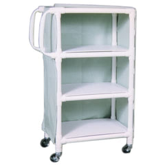 market leb Narrow 3-Shelf Linen Cart with Mesh or Vinyl Cover ecah ML11943