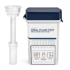 Drugs of Abuse Test Kit iScreen™ Click Cube AMP50, BAR50, BUP5, BZO10, COC20, mAMP/MET50, MDMA50, MTD30, OPI40, OXY20 25 Tests For Employment / Insurance Use BOX OF 25 MK-1234044