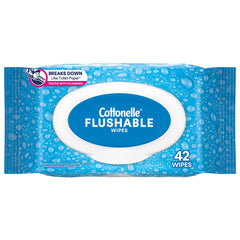 Flushable Personal Wipe Cottonelle® FreshCare® Soft Pack Scented 42 Count (42/PK 12PK/CS) MK-1234280