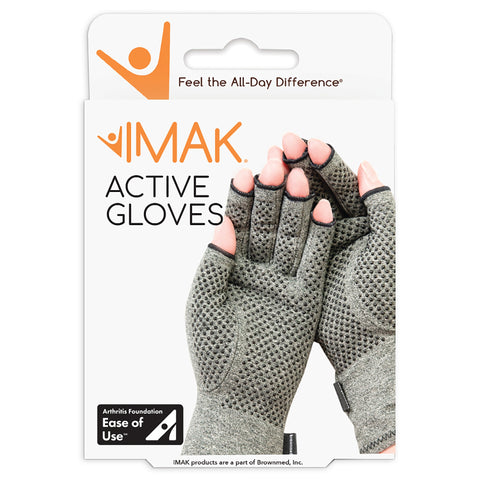 Compression Glove IMAK® Compression Active Open Finger Medium Wrist Length Hand Specific Pair  (36PR/CS) MK-1234351