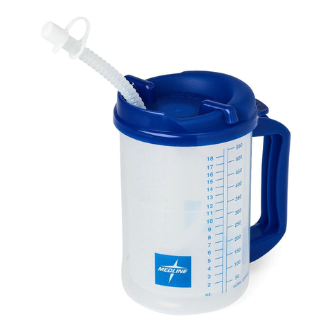 McKesson  20 oz. Plastic Insulated Drinking Mug Clear Reusable CARAFE  CLR 20OZ (50/CS) MK-1234834