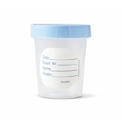 Specimen Container 133 mL (4.5 oz.) Screw Cap Patient Information Sterile Fluid Path CASE OF 100 MK-1234960