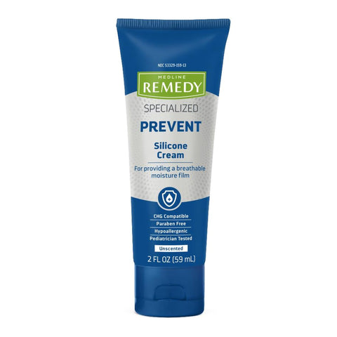 Skin Protectant Medline Remedy® Specialized Prevent 2 oz. Tube Unscented Cream CHG Compatible (24/CS) MK-1234979