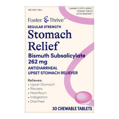 McKesson Brand Anti-Diarrheal Foster & Thrive™ 262 mg Strength Chewable Tablet 30 per Box 70677108001