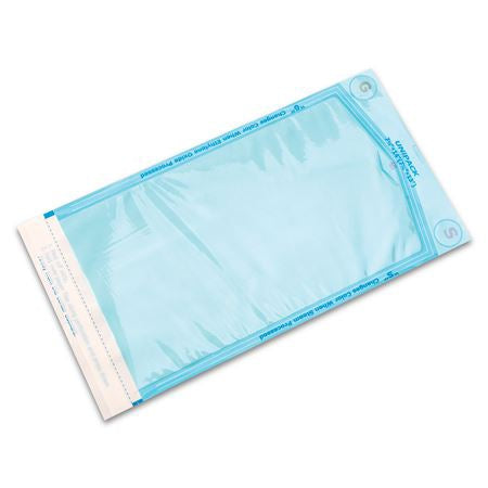 Sterilization Pouch UniPack Ethylene Oxide (EO) Gas / Steam 7-1/2 X 13 Inch Self Seal Paper / Film  (200/BX 10BX/CS) MK-1235139