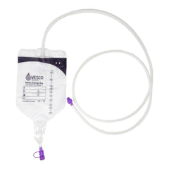 Enteral Drainage Bag with ENFit™ Connector Vesco Medical™ 60 Inch Tubing 500 mL Sterile  W/ENFIT TUBING STR 150CM 60" (30/CS) MK-1235371