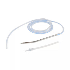 Wound Drain Tube Jackson-Pratt® Round Hubless Type With Trocar 4 Channel Type 15 Fr. Size Sterile  WND JP CHANNEL 15FR HUBLESS W/TROCAR (10/BX 8BX/CS) MK-1235667