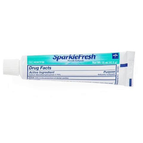 Toothpaste Medline SparkleFresh™ Mint Flavor 1.5 oz. Tube (24/BX 6BX/CS MK-1235712