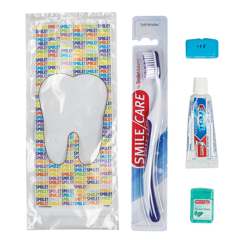 Adult Dental Kit SmileCare™ Basic NonSterile BAG (72/BX) MK-1236413