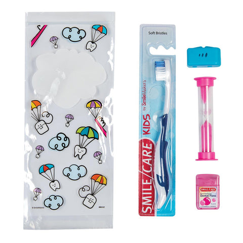 Youth Dental Kit SmileCare™ Basic NonSterile YTH PARATROOPER BASIC ZIP BAG (72/BX) MK-1236419
