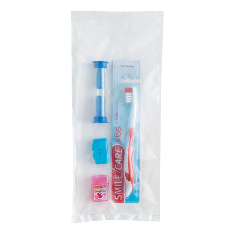Youth Dental Kit SmileCare™ Basic NonSterile YTH BASIC ZIP BAG (72/BX) MK-1236422