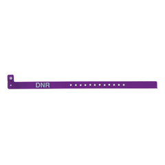 Identification Wristband ClearImage® Alert Band Permanent Snap "DNR"  ID DNR ALERT PUR (500/BX) MK-1236646