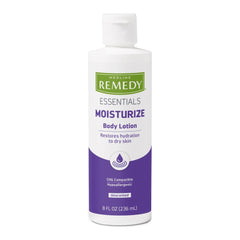 Hand and Body Moisturizer Medline Remedy® Essentials Moisturize 8 oz. Bottle Unscented Lotion CHG Compatible (36/CS) MK-1237761