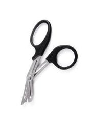 Utility Scissors Sklar® Multi-Cut 6 Inch Length OR / Surgical Grade German Stainless Steel / Plastic NonSterile Black Finger Ring Handle Angled Blunt Tip / Blunt Tip EACH MK-1238175