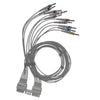 Lead Wire Set Mortara Banana 4 mm 10 count For use with ECG Machine Each MK-1238236