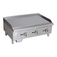 Natural Gas Griddle Darling Foodservice Stainless Steel  S/STL MANUAL CONTROL NAT GAS 36" D/S MK-1238510