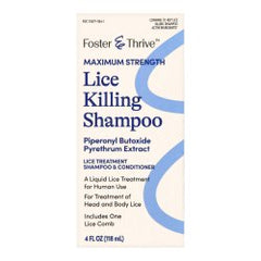 McKesson Lice Shampoo Foster & Thrive® 4 oz. Bottle Scented LICE TRTMT, SHAMPOO FT 4-0.33%4OZ Each MK-1238949