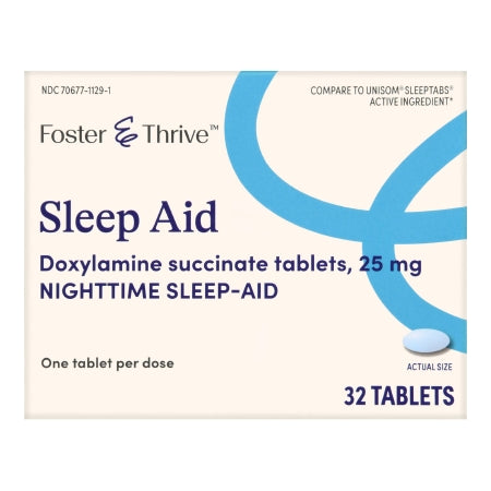 McKesson  Sleep Aid Foster & Thrive® 32 per Box Tablet 25 mg Strength - M-1238971-468 | Box of 32