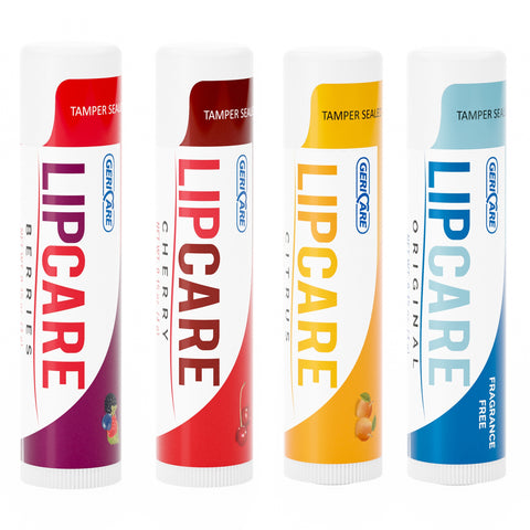 Lip Balm Geri-Care LipCare 0.15 oz. Balm Tube Original / Citrus / Berries / Cherry Flavor (48/CS) MK-1239982