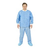 Lab Jacket Halyard Blue Large Hip Length 3-Layer SMS Disposable MK-1240411