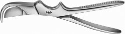 Rib Shears Gluck 7-1/2 Inch Length OR / Surgical Grade Stainless Steel NonSterile Plier Handle Straight Sharp Tip / Blunt Tip EACH MK-1241110