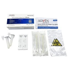 Respiratory Test Kit Advin COVID-19 Antigen Test 2 Tests per Kit, KIT OF 1 MK-1241225