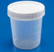 Specimen Container Cardinal Health™ 2-1/2 X 3 Inch 133 mL (4.5 oz.) Screw Cap Unprinted Sterile CASE OF 100 MK-1241457