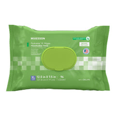 Flushable Personal Wipe McKesson Soft Pack Unscented 96 Count  W/LID (96/PK 6PK/CS) MK-1241747