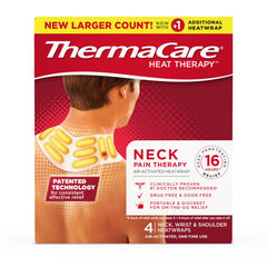 Instant Hot Patch ThermaCare® HeatWraps Neck / Shoulder / Wrist One Size Fits Most Nonwoven Material Cover Disposable (4/BK 12BX/CS) MK-1242366