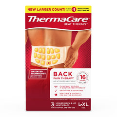 Instant Hot Patch ThermaCare® HeatWraps Back / Hip / Leg / Shoulders Large / X-Large Nonwoven Material Cover Disposable LG/XLG (3/BX 12BX/CS) MK-1242367