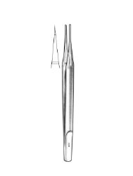 Tying Forceps Sklar® 4-3/4 Inch Length OR / Surgical Grade German Stainless Steel / Diamond Coated Jaws NonSterile NonLocking Thumb Handle Straight Sharp Smooth Tips EACH MK-1242670