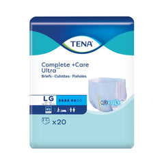 Incontinence Brief TENA Complete + Care Ultra™ Adult Large Unisex Disposable Moderate Absorbency (20/PK, 4PK/CS) MK-1243825